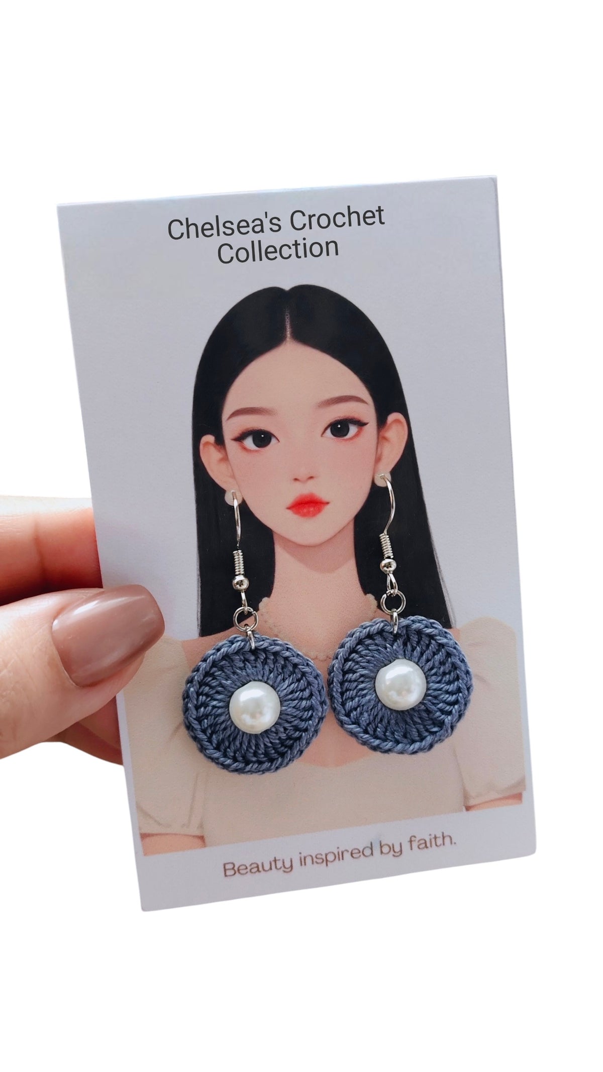 Luna Pearl Crochet Earrings