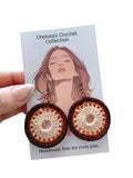 Autumn Halo Crochet Earrings