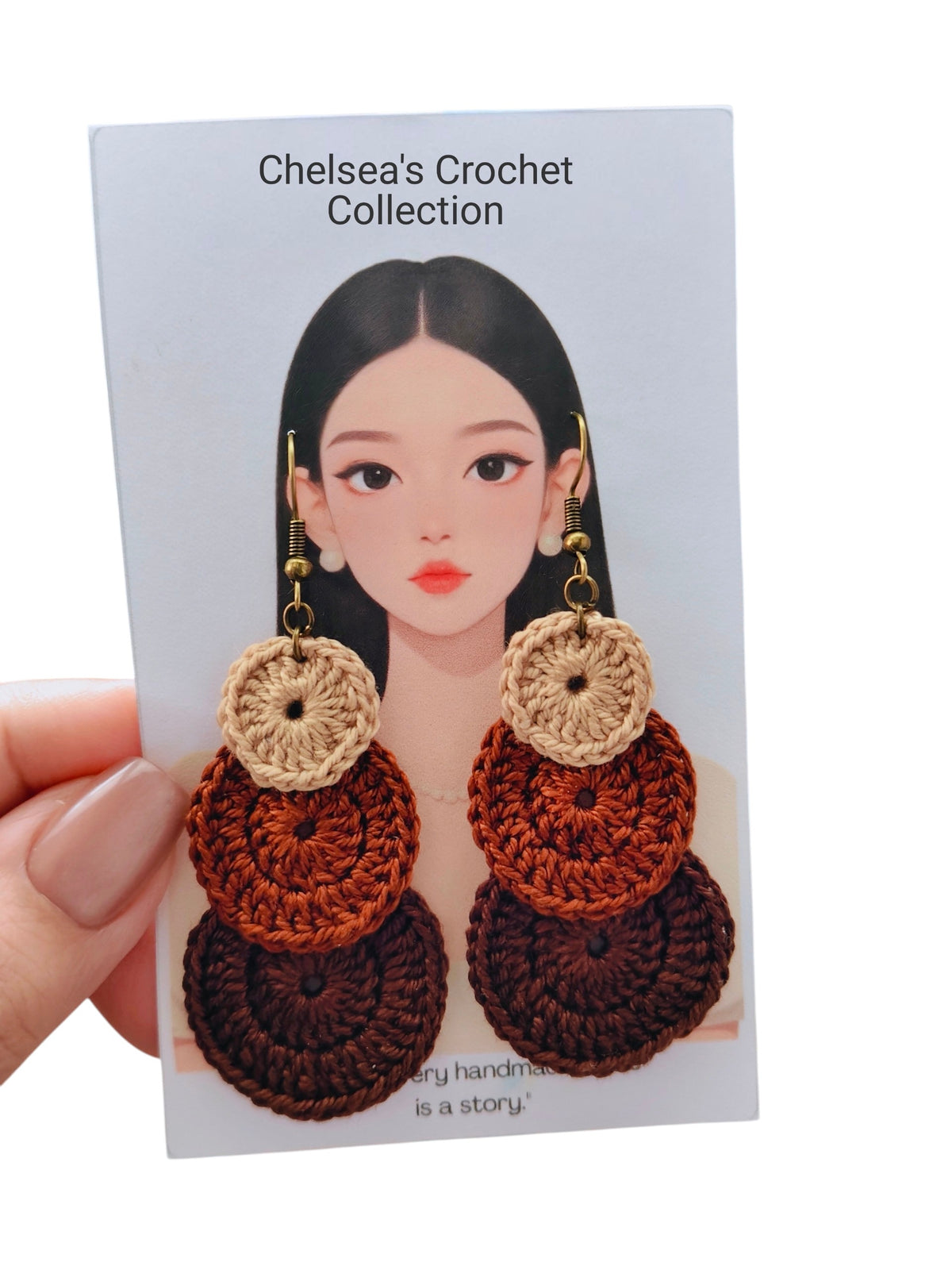 Long Boho Crochet Earrings