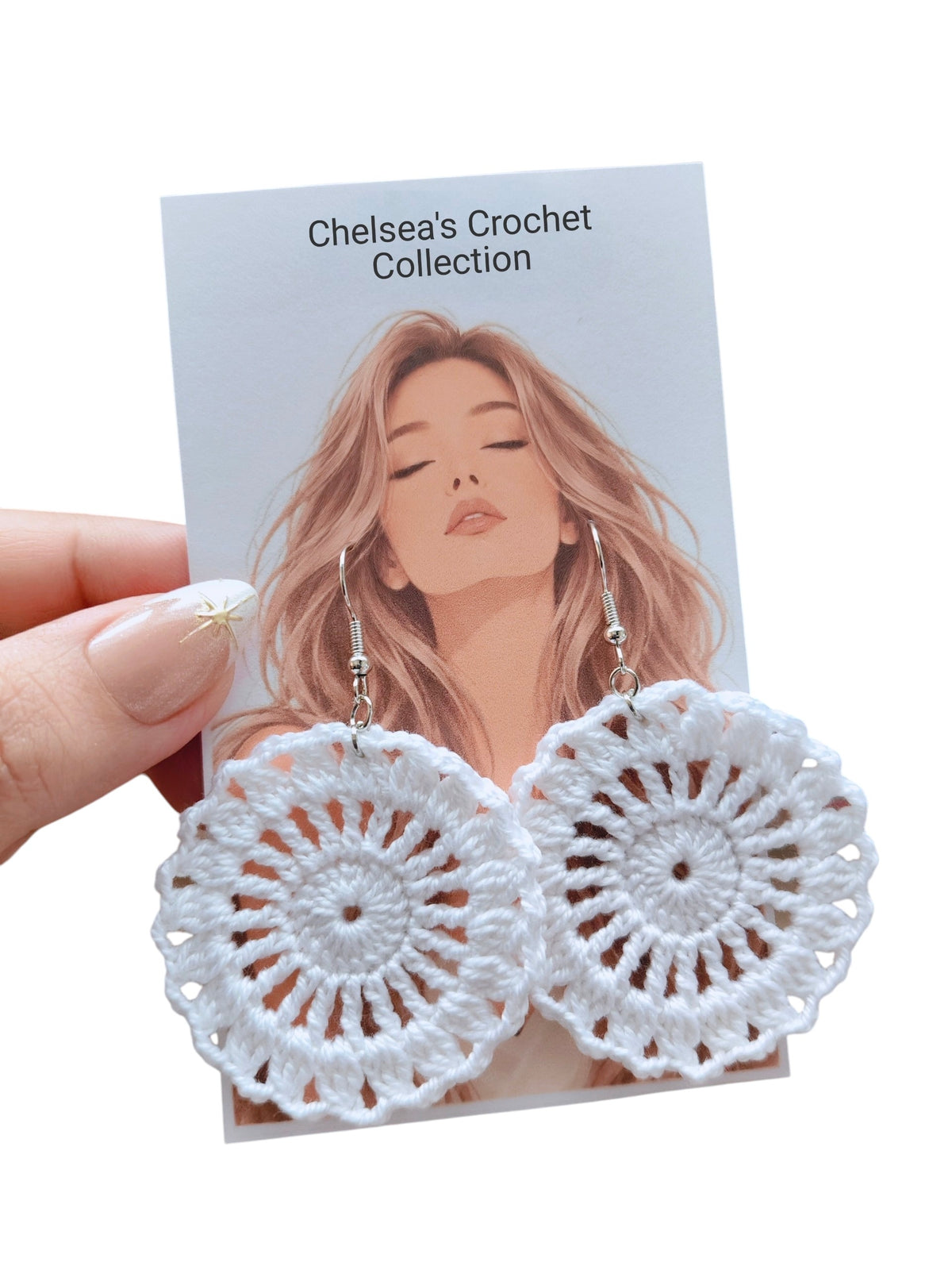 Sunburst Crochet Earrings