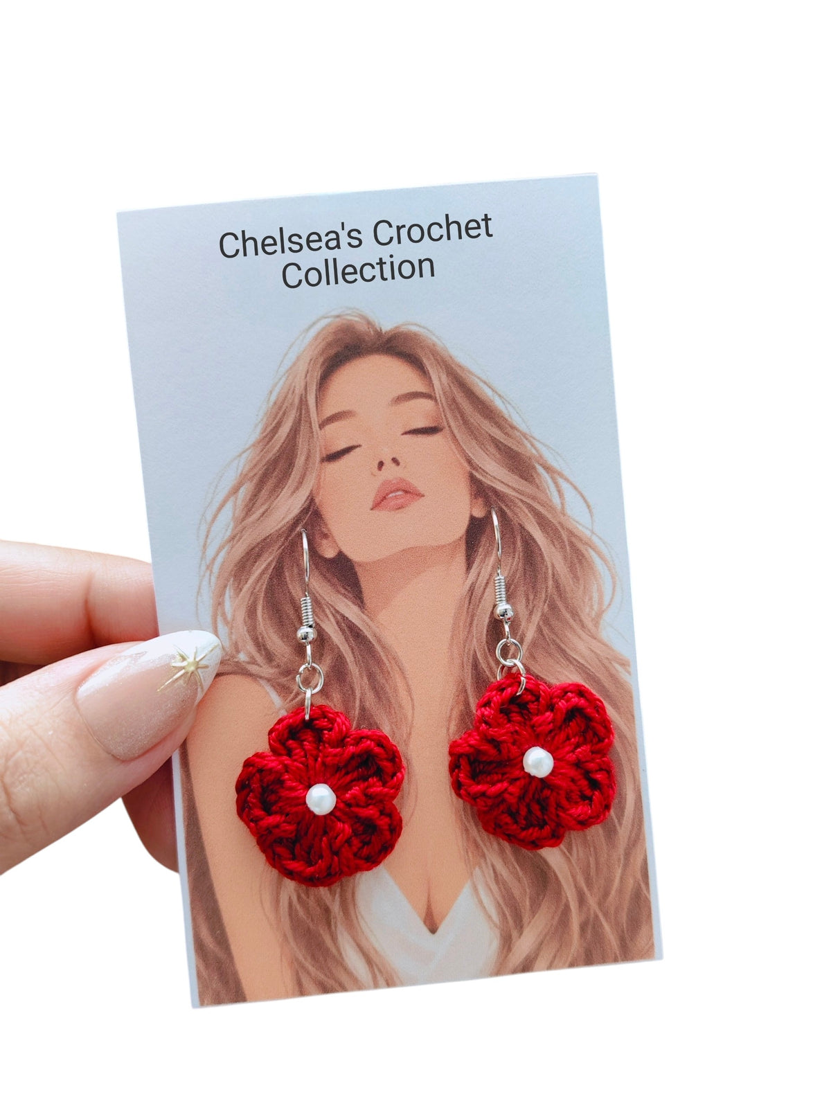 Crochet Flower Earrings