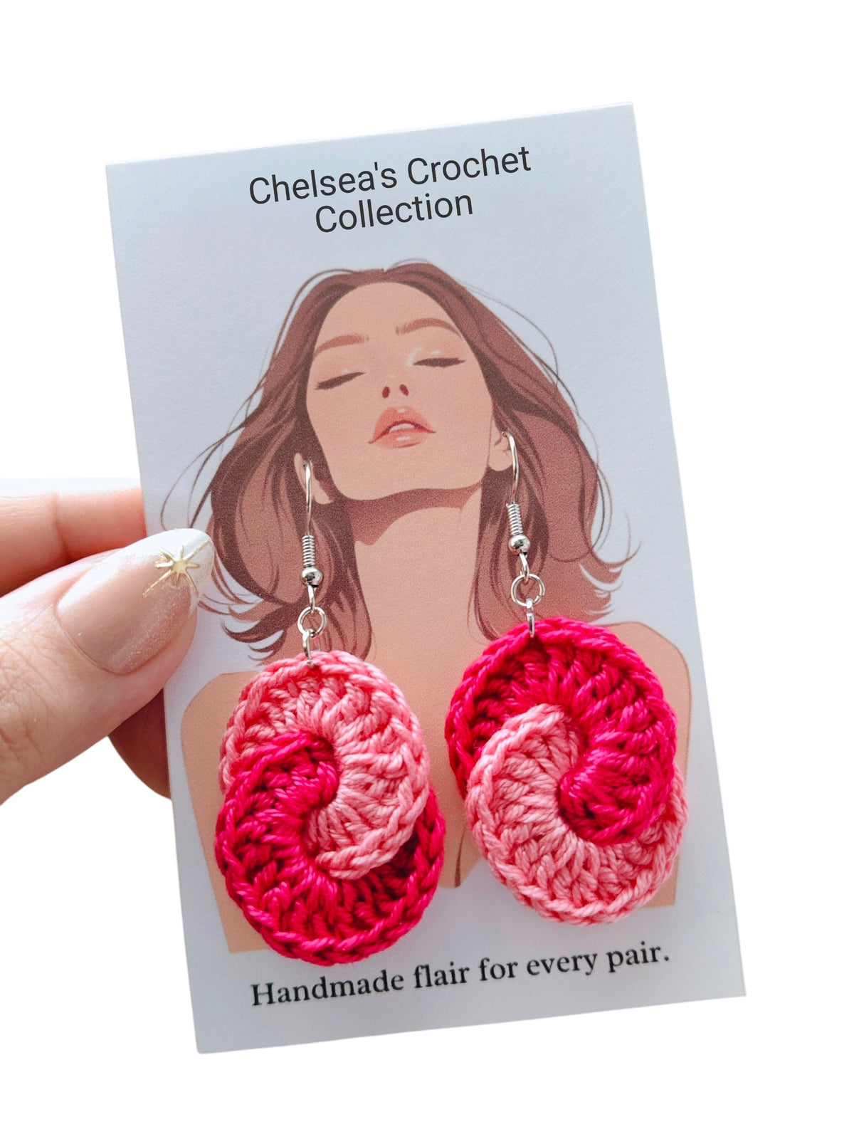 Infinity Swirl Crochet Earrings